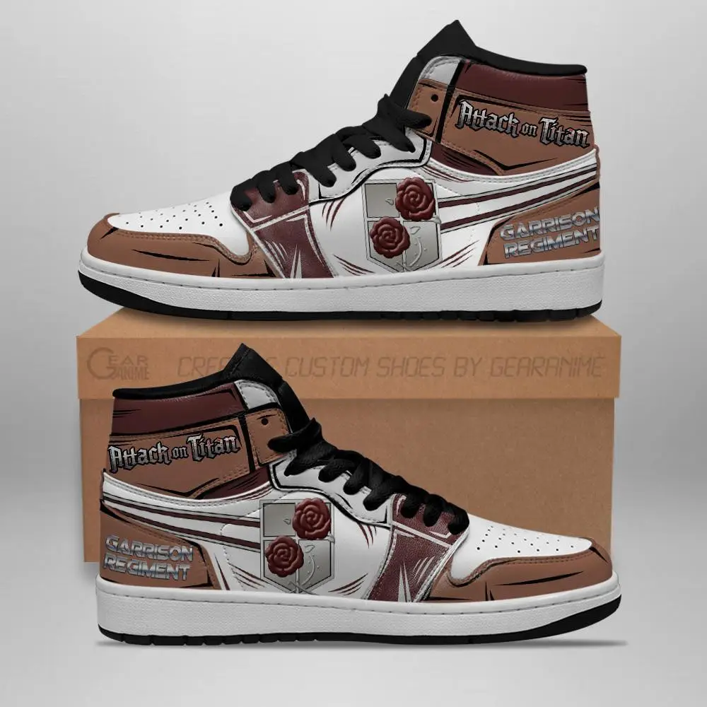 Air JD Hightop Shoes Garrison Regiment JD1s Sneakers Attack On Titan Anime JD1s Sneakers