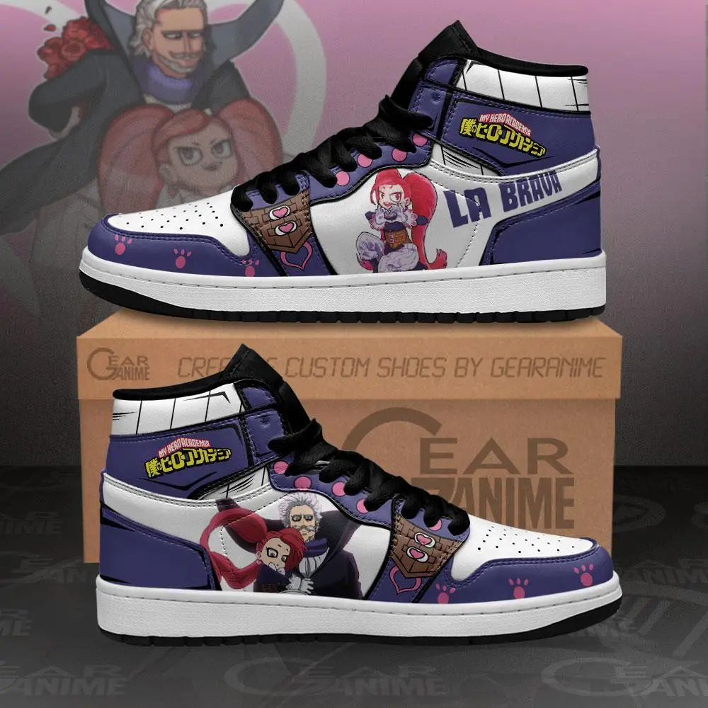 Air JD Hightop Shoes Gentle Criminal And La Brava JD1s Sneakers MHA Custom Anime Shoes
