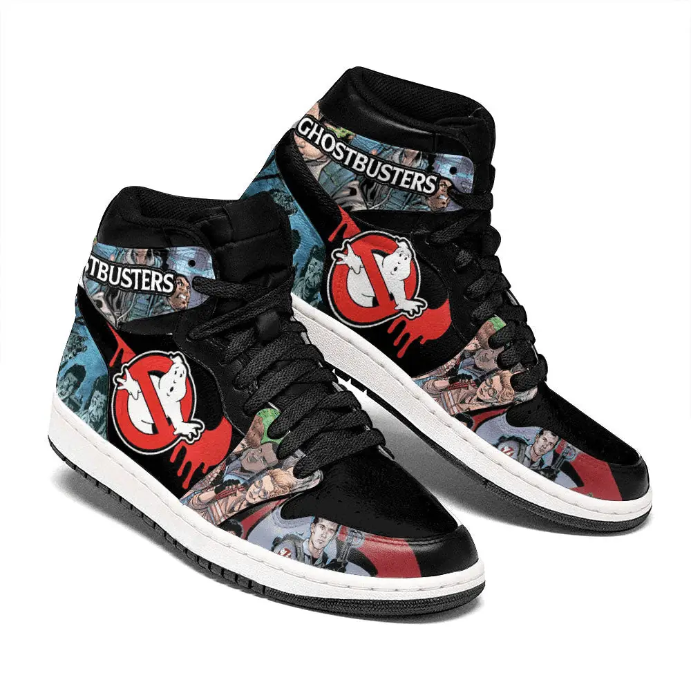 Air JD Hightop Shoes Ghostbusters J1 Shoes Custom Horror Fans Sneakers