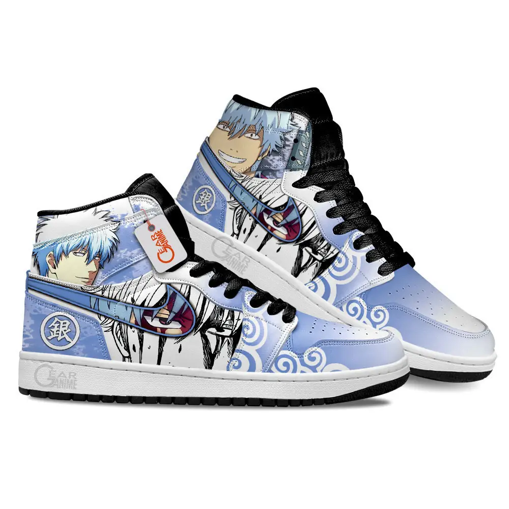 Air JD Hightop Shoes Gintoki Sakata Anime Shoes Custom Sneakers MN2102