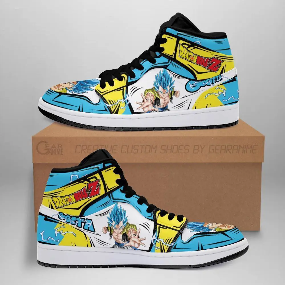 Air JD Hightop Shoes Gogeta JD1s Sneakers Custom Anime Dragon Ball Shoes Air JD Hightop Shoes Gogeta JD1s Sneakers Custom Anime Dragon Ball Shoes - Image 1
