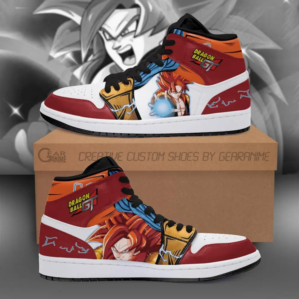 Air JD Hightop Shoes Gogeta Super Saiyan 4 JD1s Sneakers Dragon Ball GT Anime Shoes
