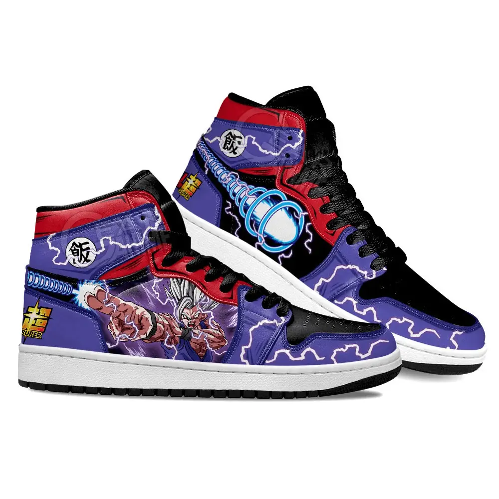 Air JD Hightop Shoes Gohan Beast Beam Cannon JD Sneakers Custom For DBS Fans Air JD Hightop Shoes Gohan Beast Beam Cannon JD Sneakers Custom For DBS Fans - Image 1