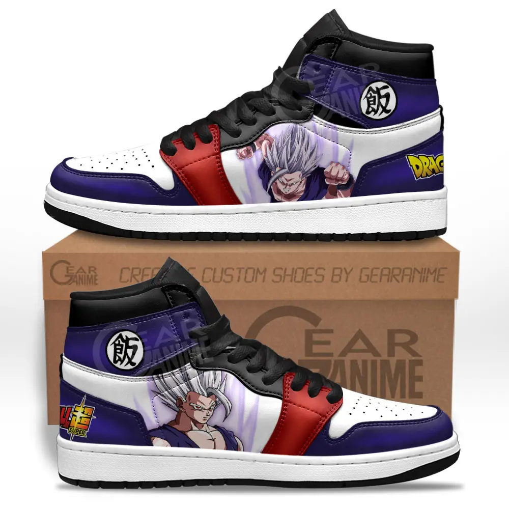 Air JD Hightop Shoes Gohan Beast JD1s Sneakers Dragon Ball Super Custom Anime Shoes