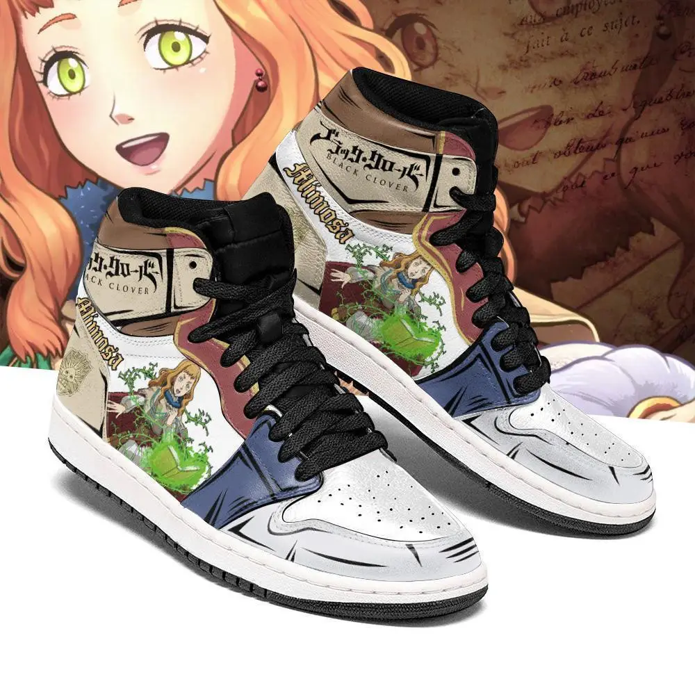 Air JD Hightop Shoes Golden Dawn Mimosa Vermillion JD1s Sneakers Black Clover Anime Shoes Air JD Hightop Shoes Golden Dawn Mimosa Vermillion JD1s Sneakers Black Clover Anime Shoes - Image 1