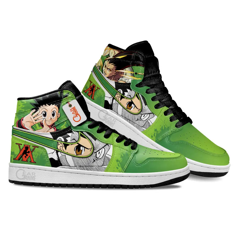 Air JD Hightop Shoes Gon Freecss Anime Shoes Custom Sneakers MN2102