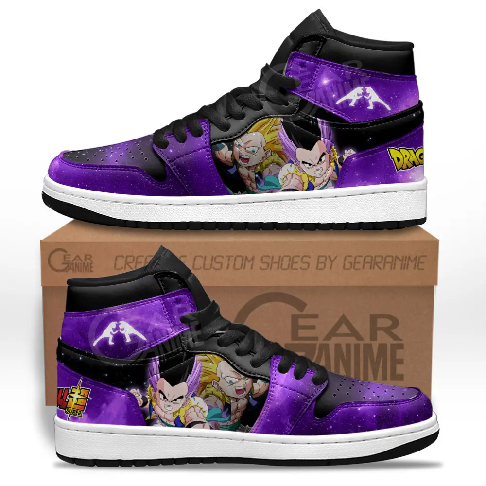 Air JD Hightop Shoes Gotenks JD1s Sneakers Dragon Ball Super Custom Anime Shoes