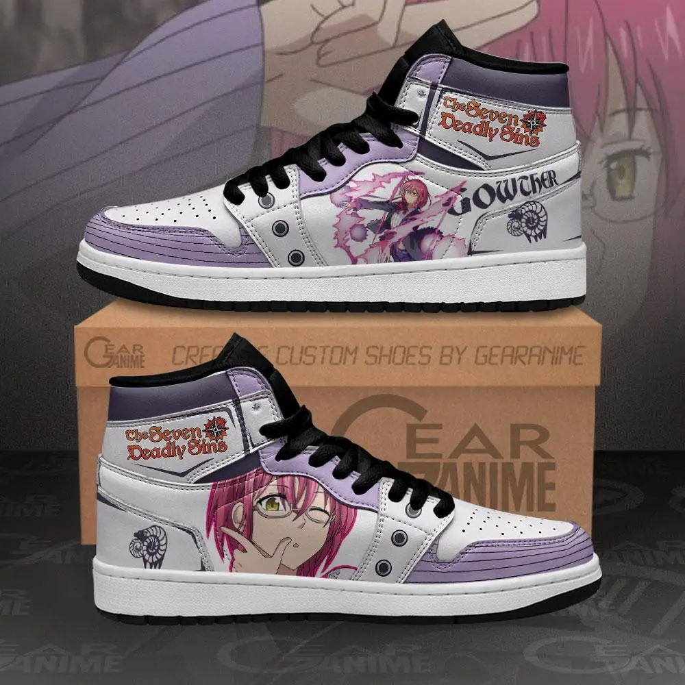 Air JD Hightop Shoes Gowther JD1s Sneakers Seven Deadly Sins Anime Shoes MN10