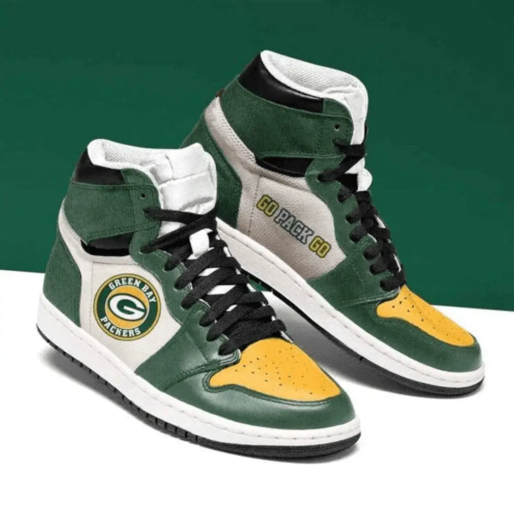 Air JD Hightop Shoes Green Bay Packers Custom Shoes Sneakers