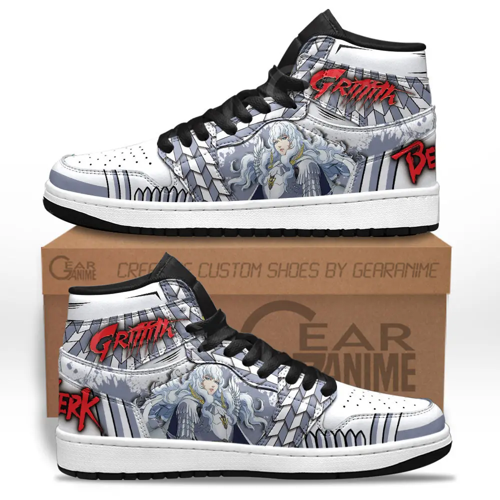 Air JD Hightop Shoes Griffith JD1s Sneakers Berserk Custom Anime Shoes