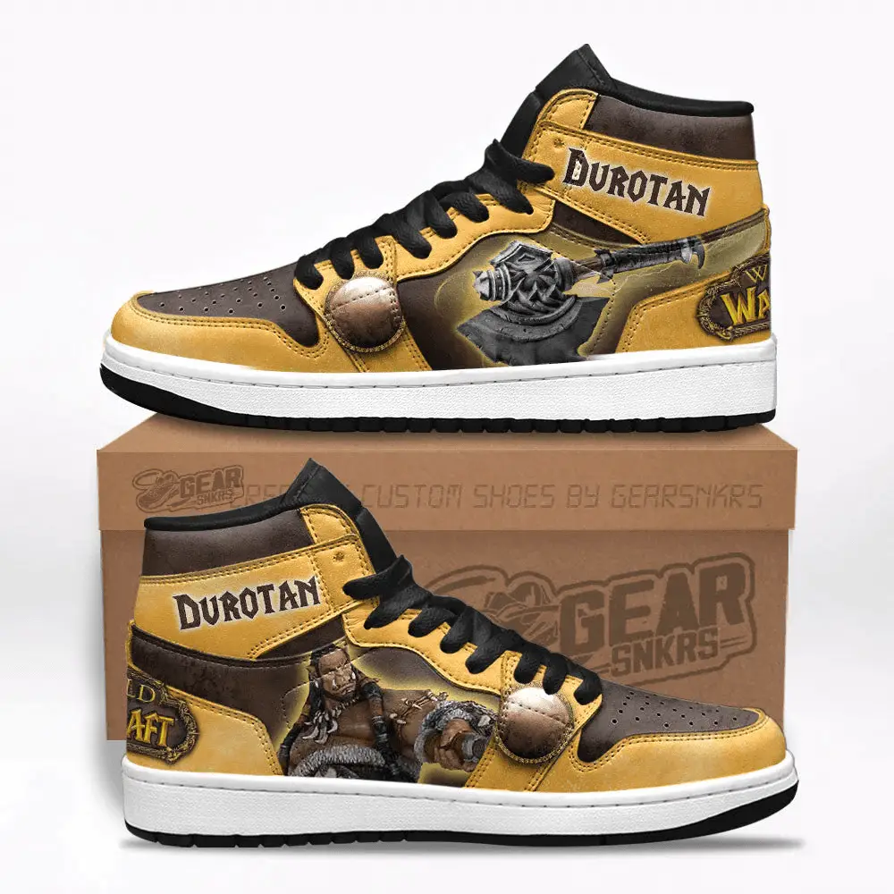 Air JD Hightop Shoes Gromash World of Warcraft J1 Shoes Custom For Fans