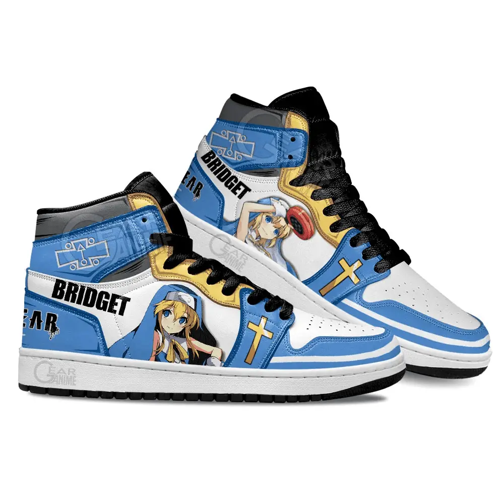 Air JD Hightop Shoes Guilty Gear Bridget JD Sneakers Custom For Anime Fans Air JD Hightop Shoes Guilty Gear Bridget JD Sneakers Custom For Anime Fans - Image 1