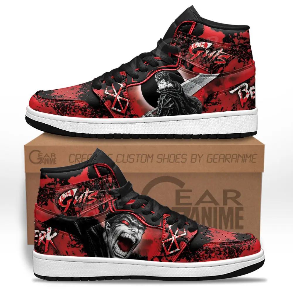 Air JD Hightop Shoes Guts JD1s Sneakers Berserk Custom Anime Shoes