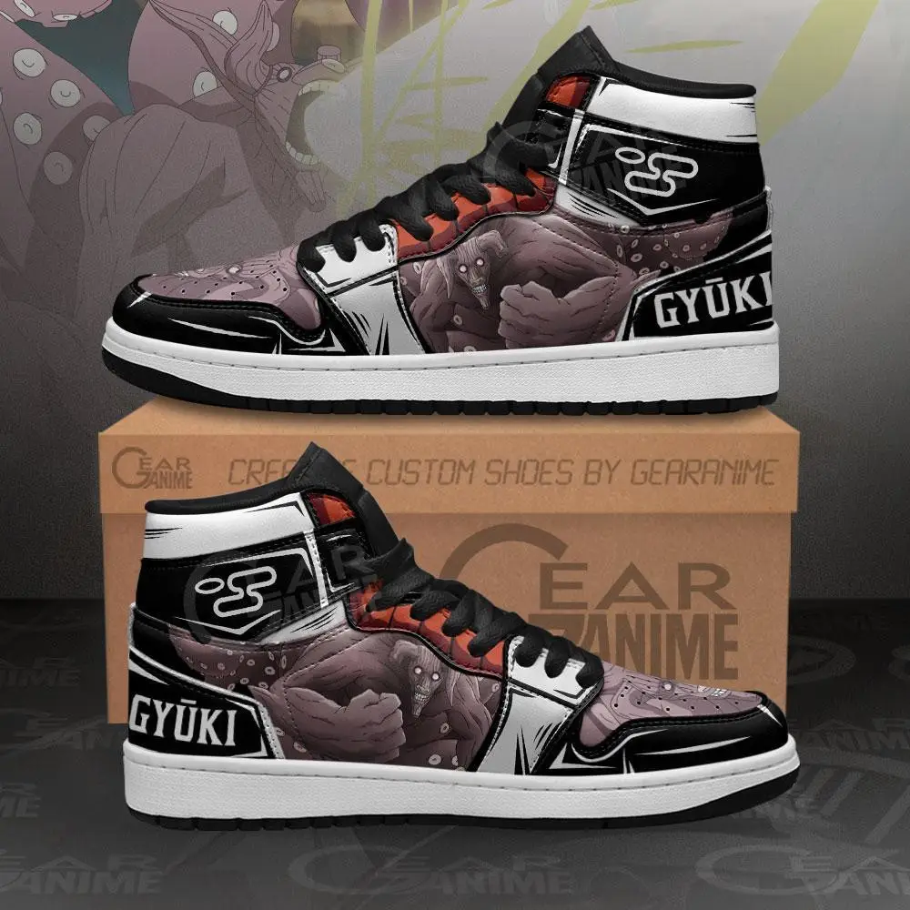 Air JD Hightop Shoes Gyuki Eight-Tails Beast JD1s Sneakers Custom Anime Shoes