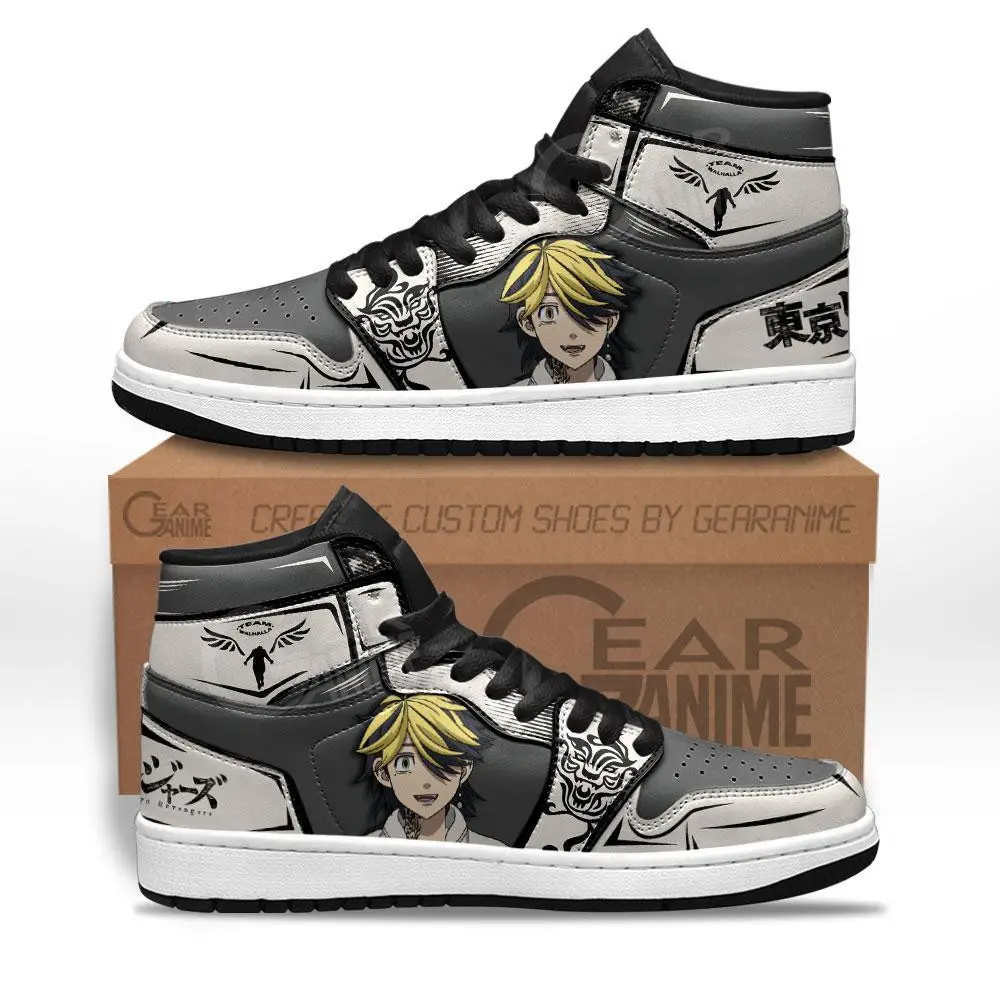 Air JD Hightop Shoes Hanemiya Kazutora JD1s Sneakers Custom Anime Tokyo Revengers Shoes