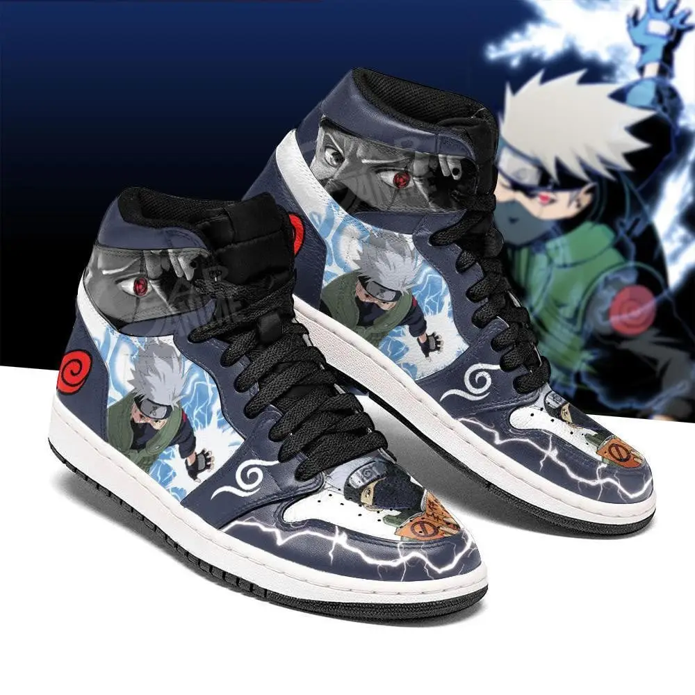 Air JD Hightop Shoes Hatake Kakashi Lightning Skill Custom Anime Shoes For Fans Air JD Hightop Shoes Hatake Kakashi Lightning Skill Custom Anime Shoes For Fans - Image 1