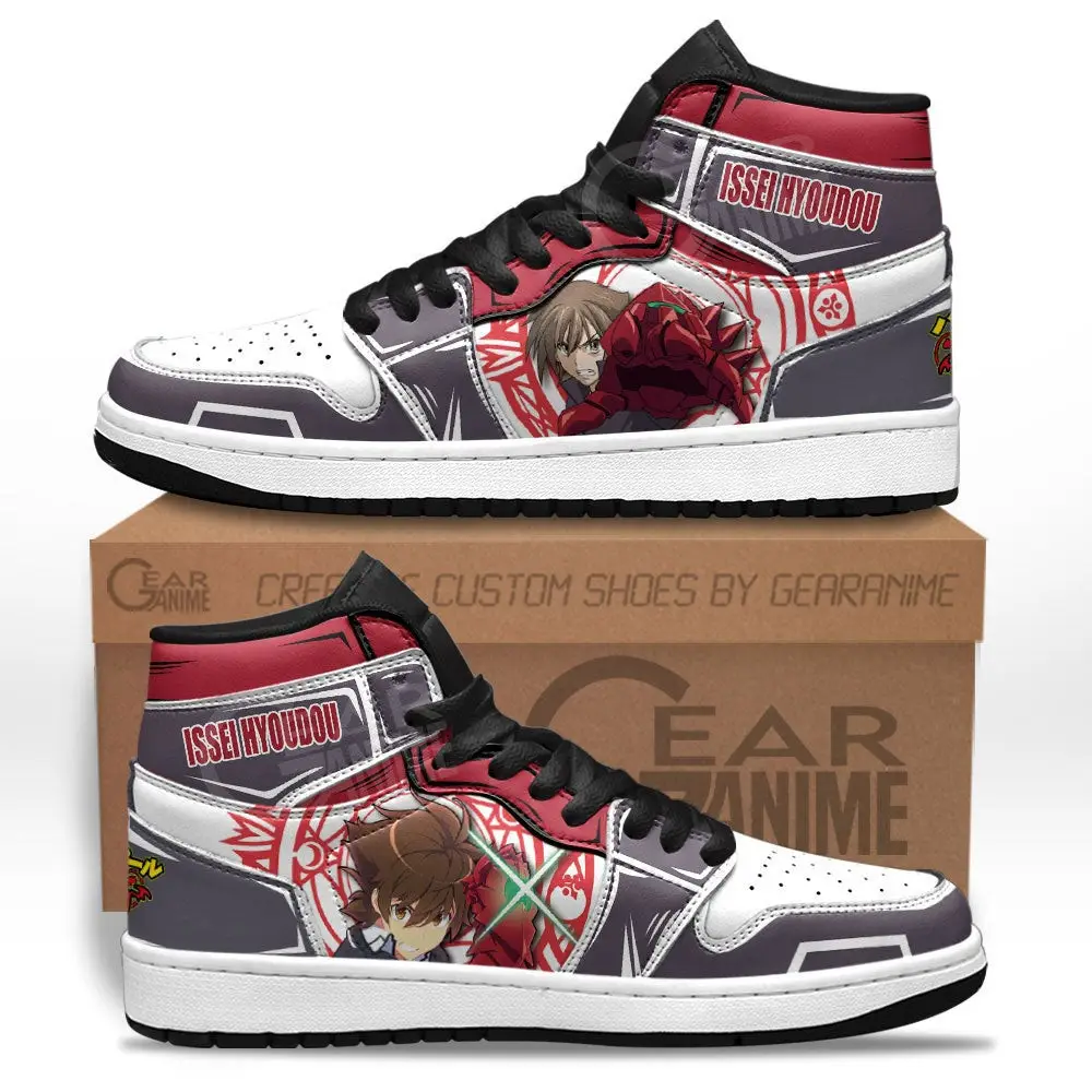 Air JD Hightop Shoes High School DxD Issei Hyoudou JD1s Sneakers Custom Anime Shoes