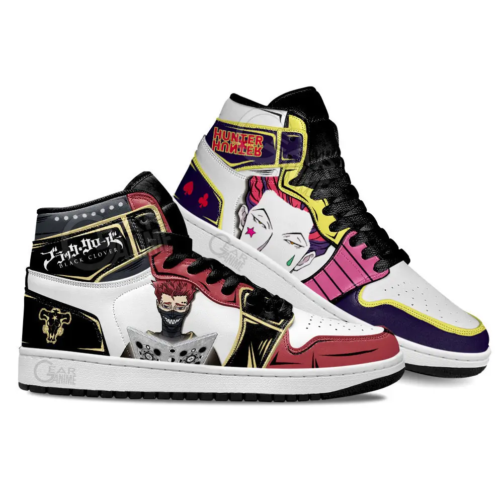 Air JD Hightop Shoes Hisoka and Zora Ideale Anime Custom Shoes