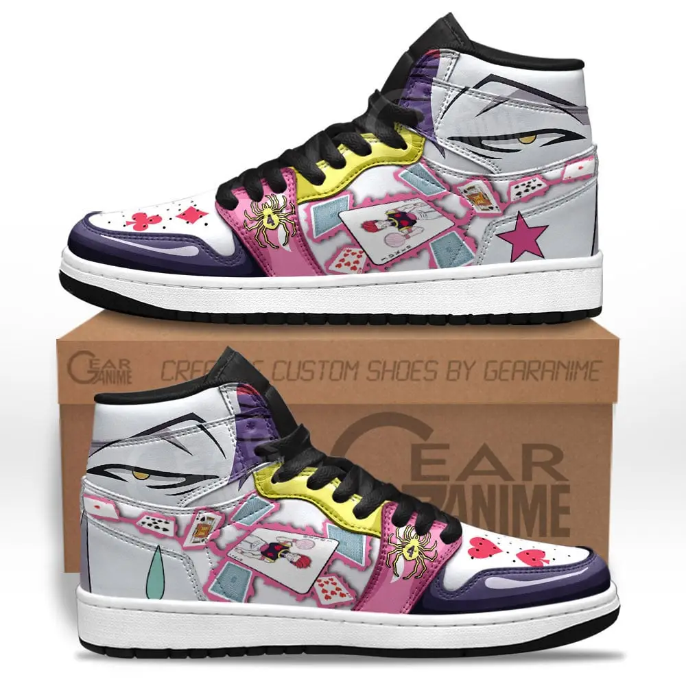 Air JD Hightop Shoes Hisoka JD1s Sneakers Hunter x Hunter Custom Anime Shoes