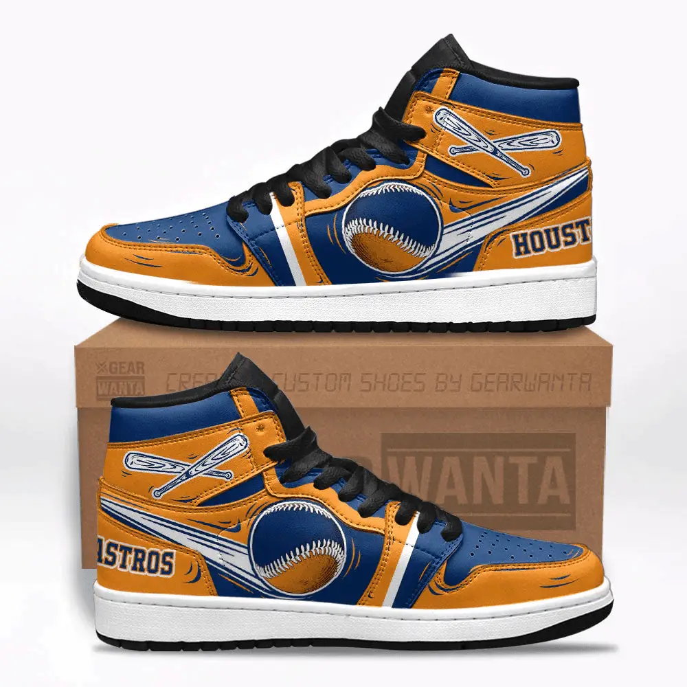 Air JD Hightop Shoes Houston Astros J1 Shoes Custom For Fans Sneakers TT13