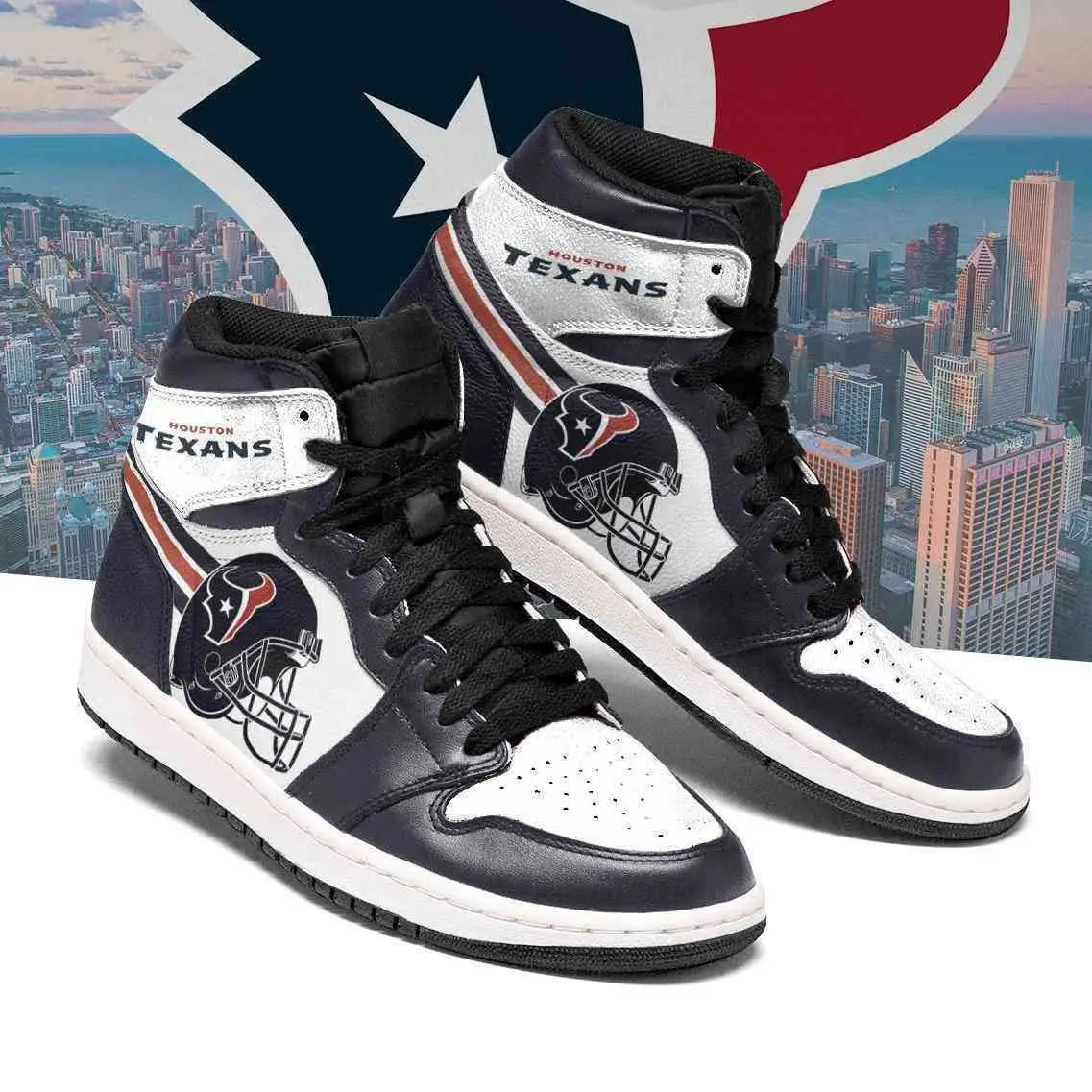 Air JD Hightop Shoes Houston Texans Custom Shoes Sneakers JD Sneakers High