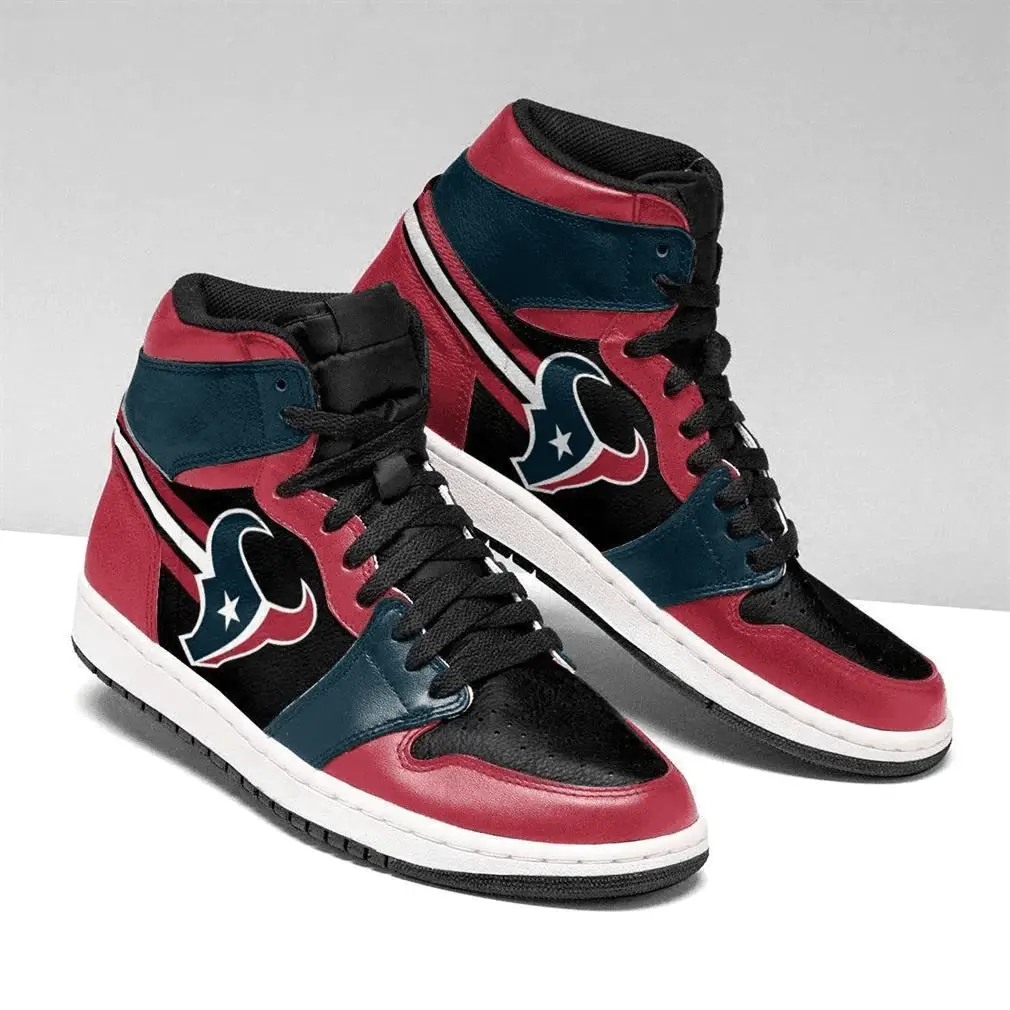Air JD Hightop Shoes Houston Texans team Custom Shoes Sneakers Air JD Hightop Shoes Houston Texans team Custom Shoes Sneakers - Image 1