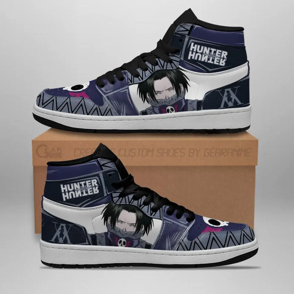 Air JD Hightop Shoes Hunter X Hunter Feitan JD1s Sneakers Custom Cool Face HxH Anime Shoes