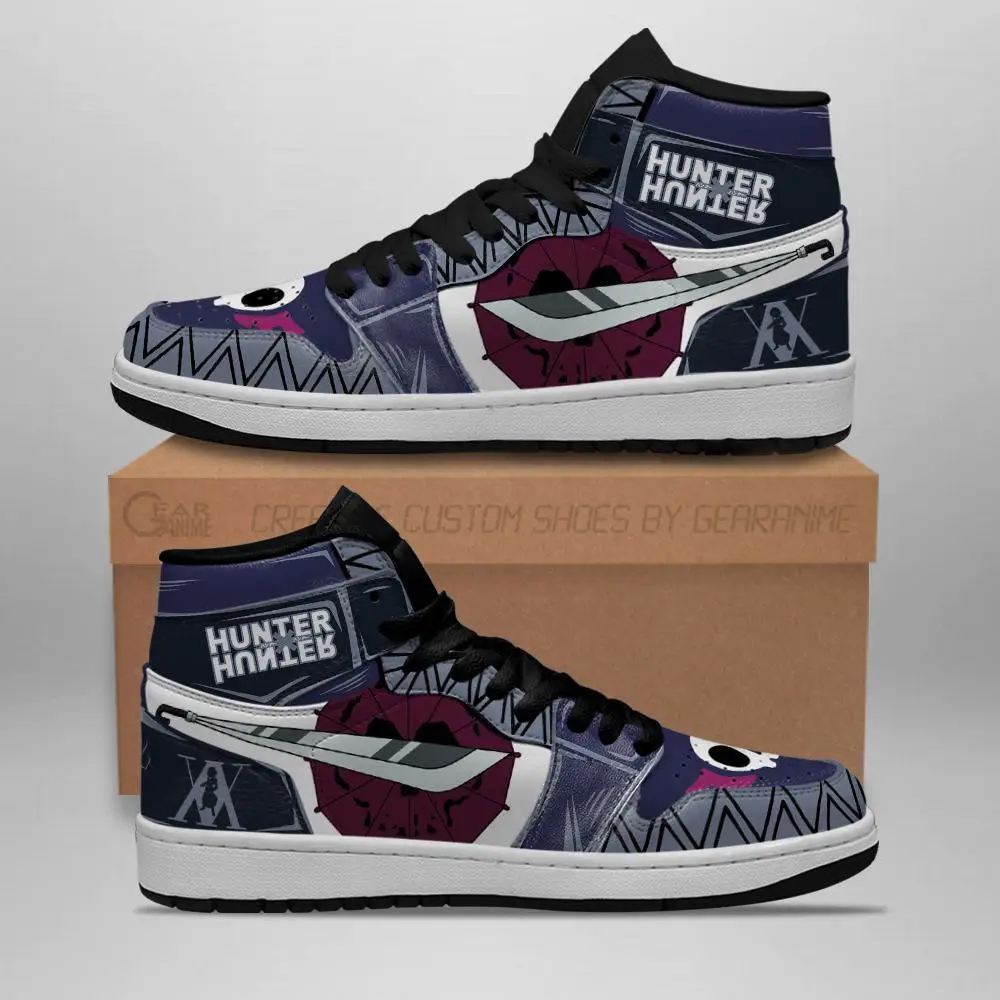 Air JD Hightop Shoes HxH Feitan Sword JD1s Sneakers Custom Hunter X Hunter Anime Shoes