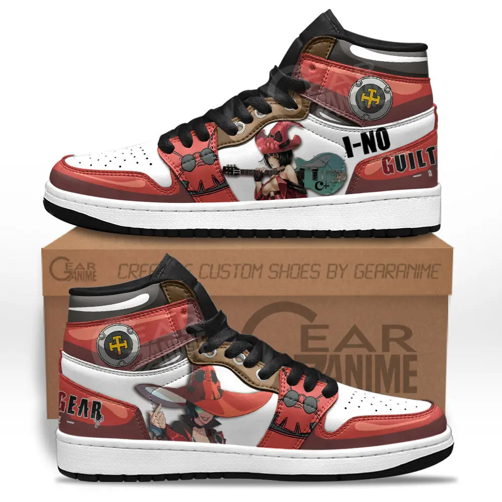 Air JD Hightop Shoes I-No JD1s Sneakers Guilty Gear Custom Anime Shoes