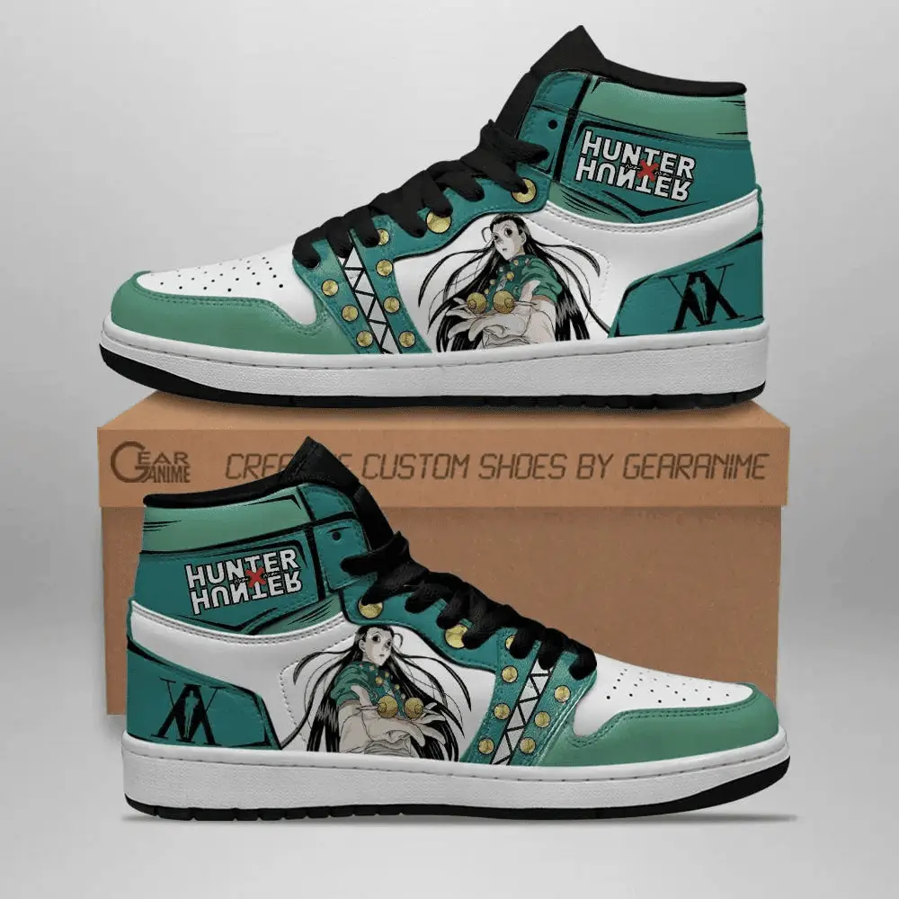 Air JD Hightop Shoes Illumi Zoldyck Hunter X Hunter JD1s Sneakers Custom HxH Anime Shoes