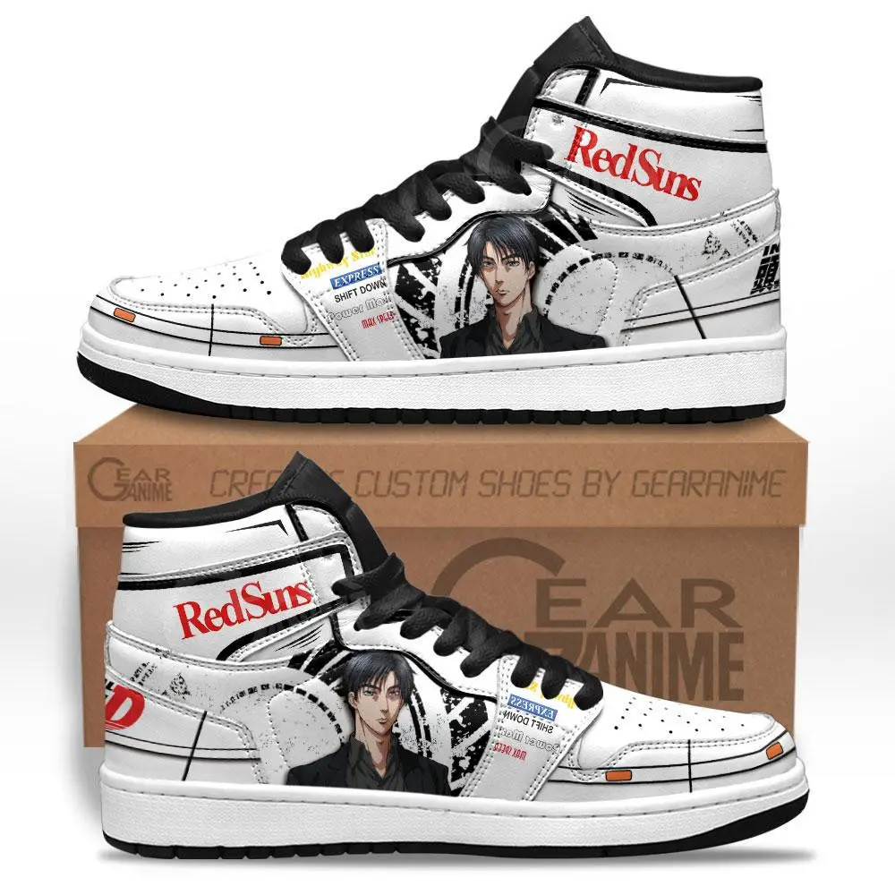 Air JD Hightop Shoes Initial D Ryosuke Takahashi JD1s Sneakers Custom Anime Shoes