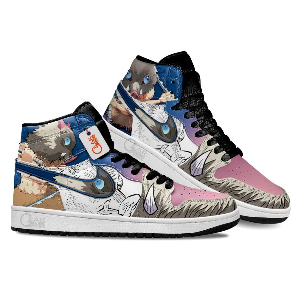 Air JD Hightop Shoes Inosuke Anime Shoes Custom Sneakers MN2102