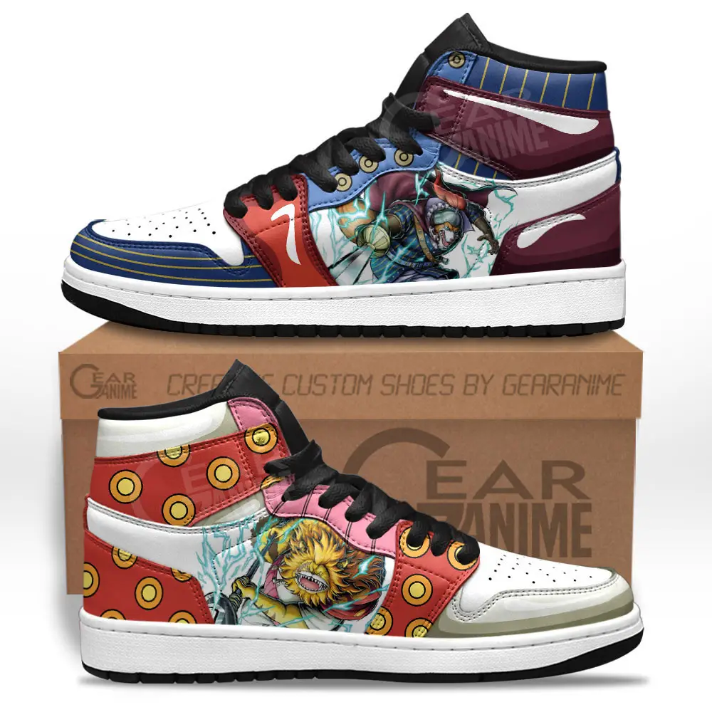 Air JD Hightop Shoes Inuarashi and Nekomamushi JD1s Sneakers Custom One Piece Anime Shoes Air JD Hightop Shoes Inuarashi and Nekomamushi JD1s Sneakers Custom One Piece Anime Shoes - Image 1