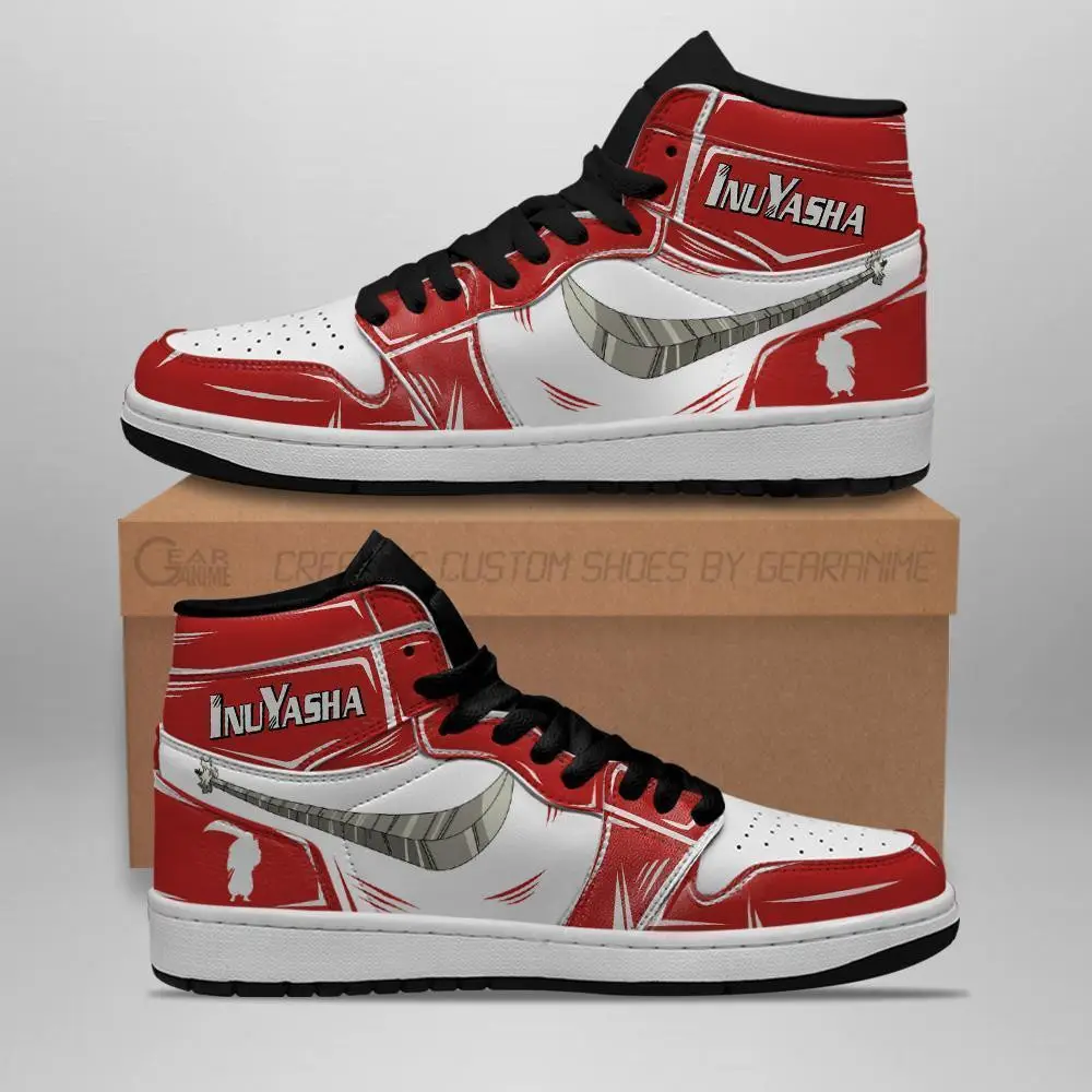 Air JD Hightop Shoes Inuyasha Tessaiga JD1s Sneakers Iron-Crushing Fang Inuyasha JD1s Sneakers