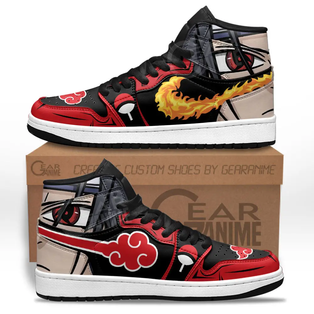 Air JD Hightop Shoes Itachi Uchiha JD1s Sneakers NRT Custom Anime Shoes