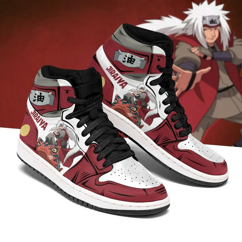 Air JD Hightop Shoes Jiraiya JD1s Sneakers Custom Toad Sage Anime Shoes For Fan
