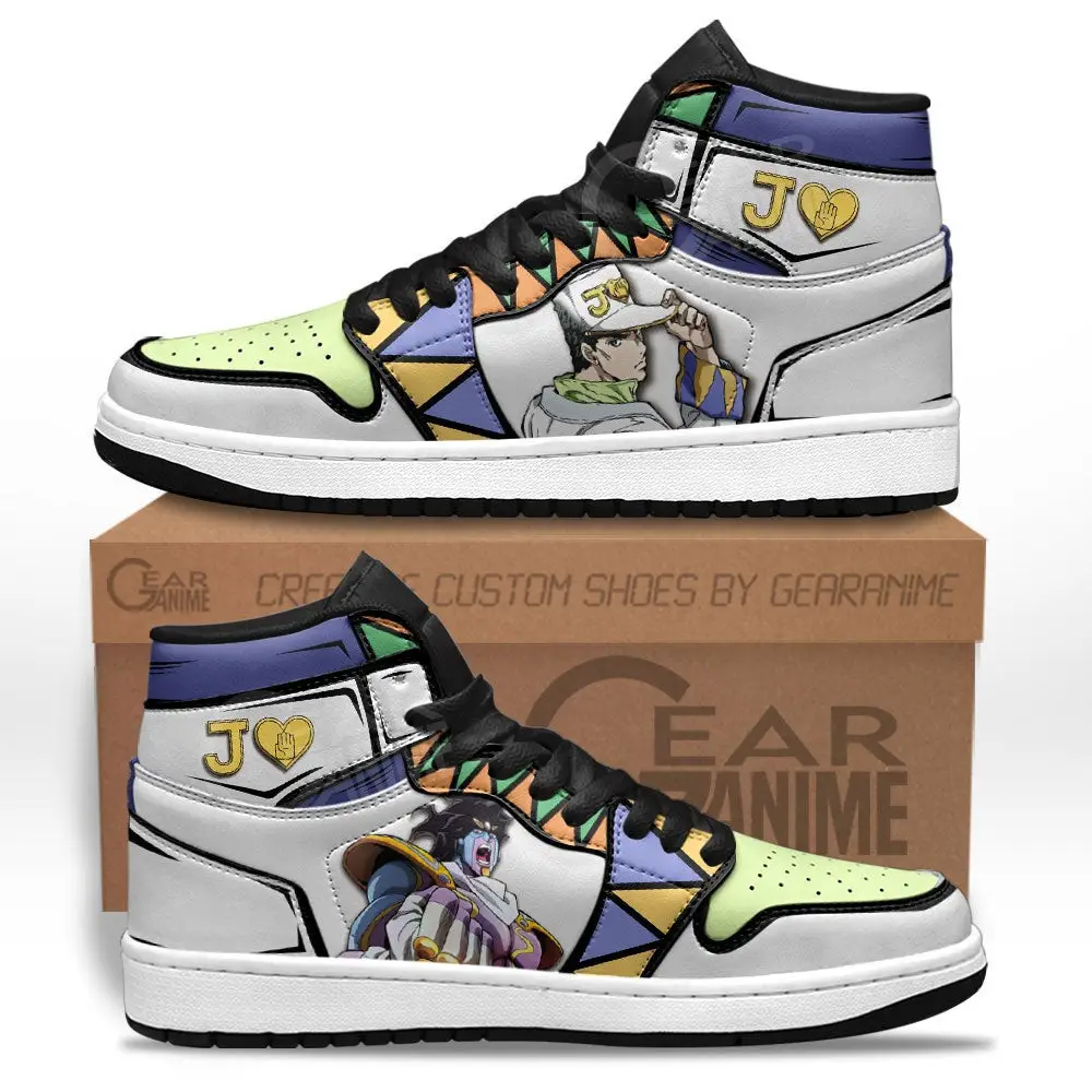 Air JD Hightop Shoes JJBA Jotaro Kujo JD1s Sneakers Custom Anime Shoes Air JD Hightop Shoes JJBA Jotaro Kujo JD1s Sneakers Custom Anime Shoes - Image 1