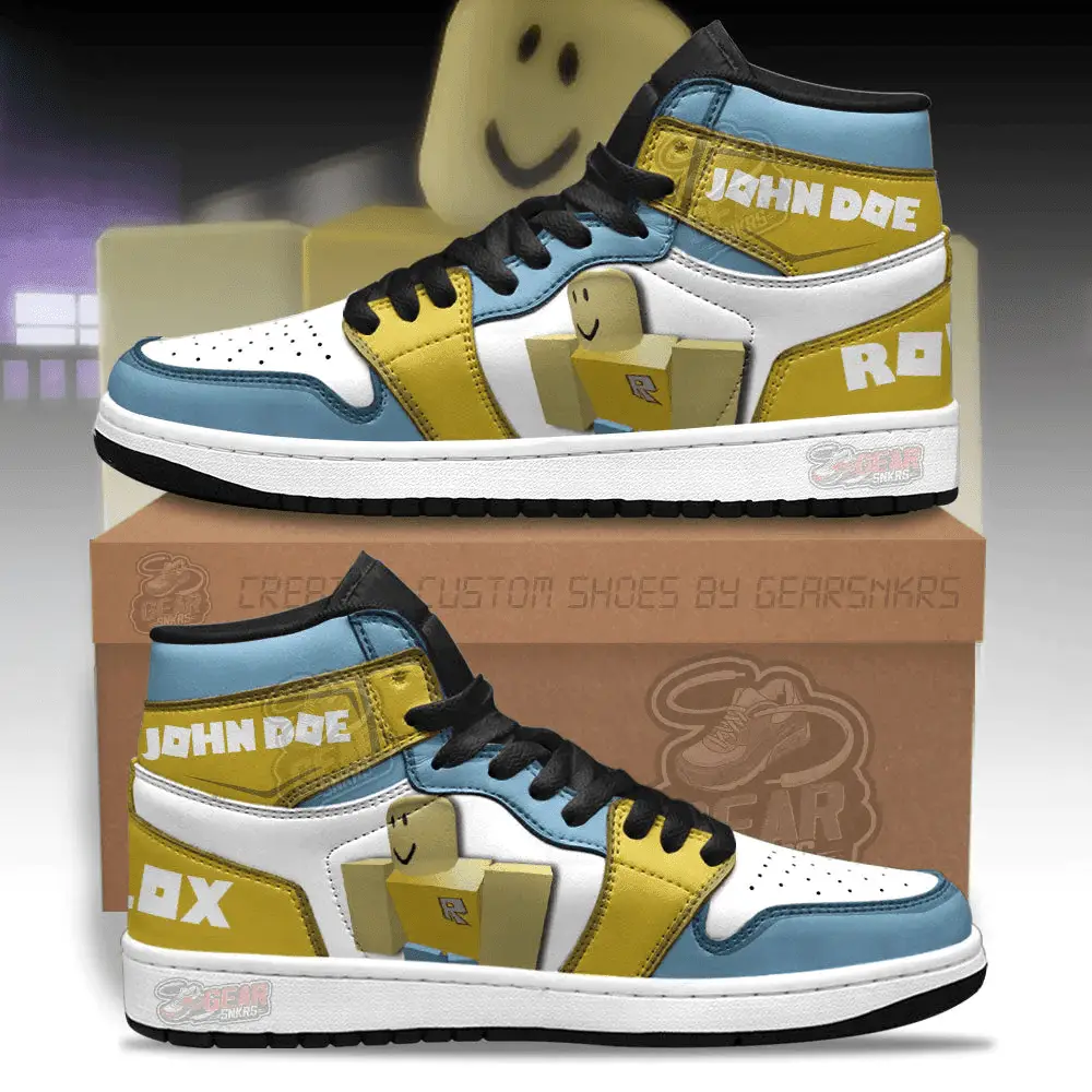 Air JD Hightop Shoes John Doe Roblox J1 Shoes Custom For Fans