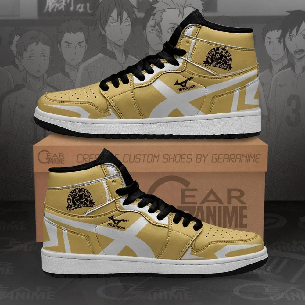 Air JD Hightop Shoes Johzenji High Shoes Haikyuu Custom Anime Shoes MN10