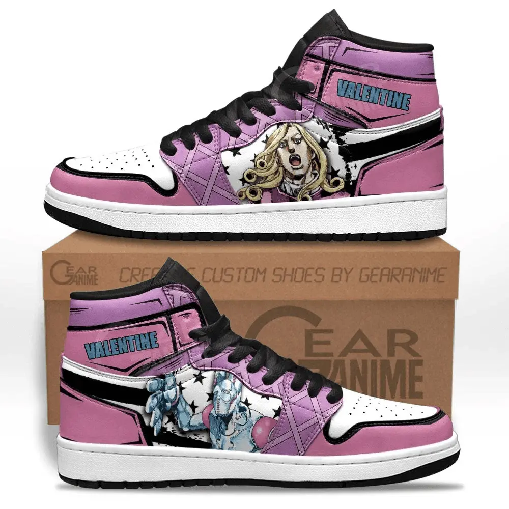 Air JD Hightop Shoes JoJo's Bizarre Adventure Funny Valentine JD1s Sneakers Custom Anime Shoes