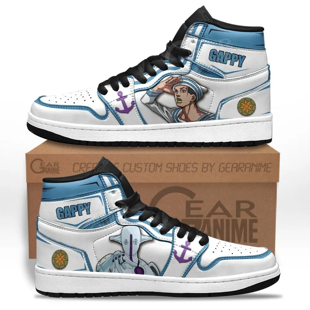 Air JD Hightop Shoes JoJo's Bizarre Adventure Gappy Josuke Higashikata JD1s Sneakers Custom Anime Shoes Air JD Hightop Shoes JoJo's Bizarre Adventure Gappy Josuke Higashikata JD1s Sneakers Custom Anime Shoes - Image 1