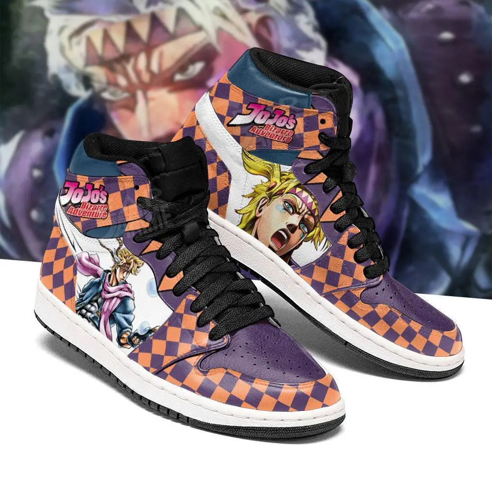 Air JD Hightop Shoes JoJo's Bizarre Adventure JD1s Sneakers Caesar Anthonio Zeppeli Shoes Air JD Hightop Shoes JoJo's Bizarre Adventure JD1s Sneakers Caesar Anthonio Zeppeli Shoes - Image 1