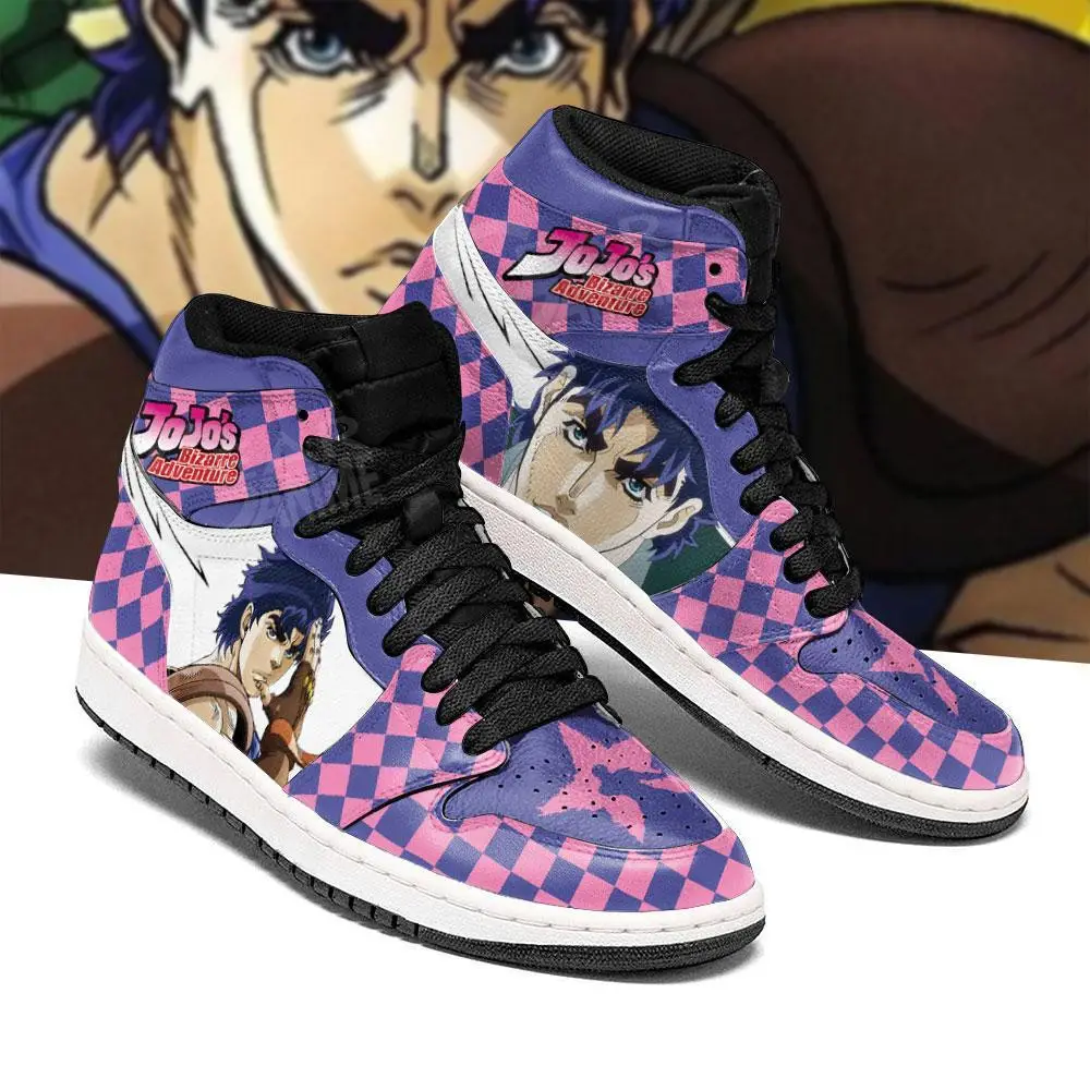 Air JD Hightop Shoes JoJo's Bizarre Adventure JD1s Sneakers Jonathan Joestar Anime Shoes