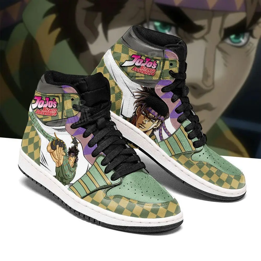 Air JD Hightop Shoes JoJo's Bizarre Adventure JD1s Sneakers Joseph Joestar Anime Shoes