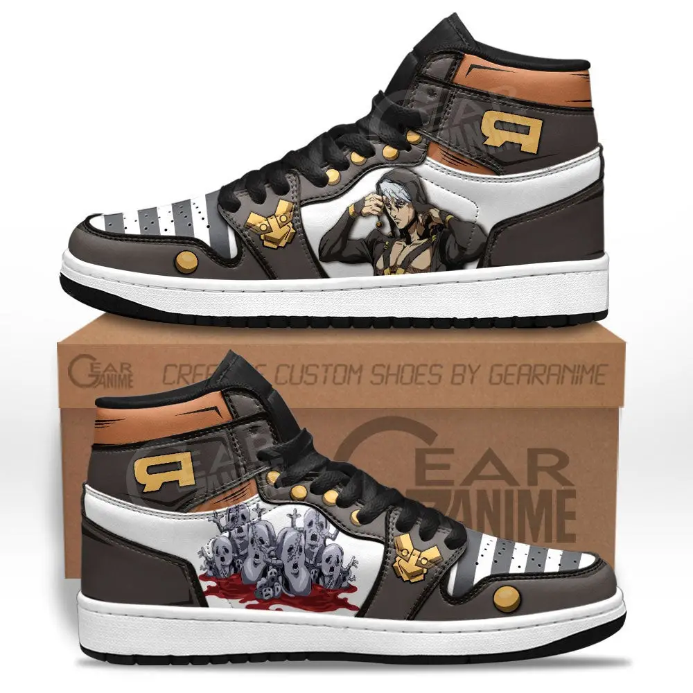 Air JD Hightop Shoes JoJo's Bizarre Adventure Risotto Nero JD1s Sneakers Custom Anime Shoes