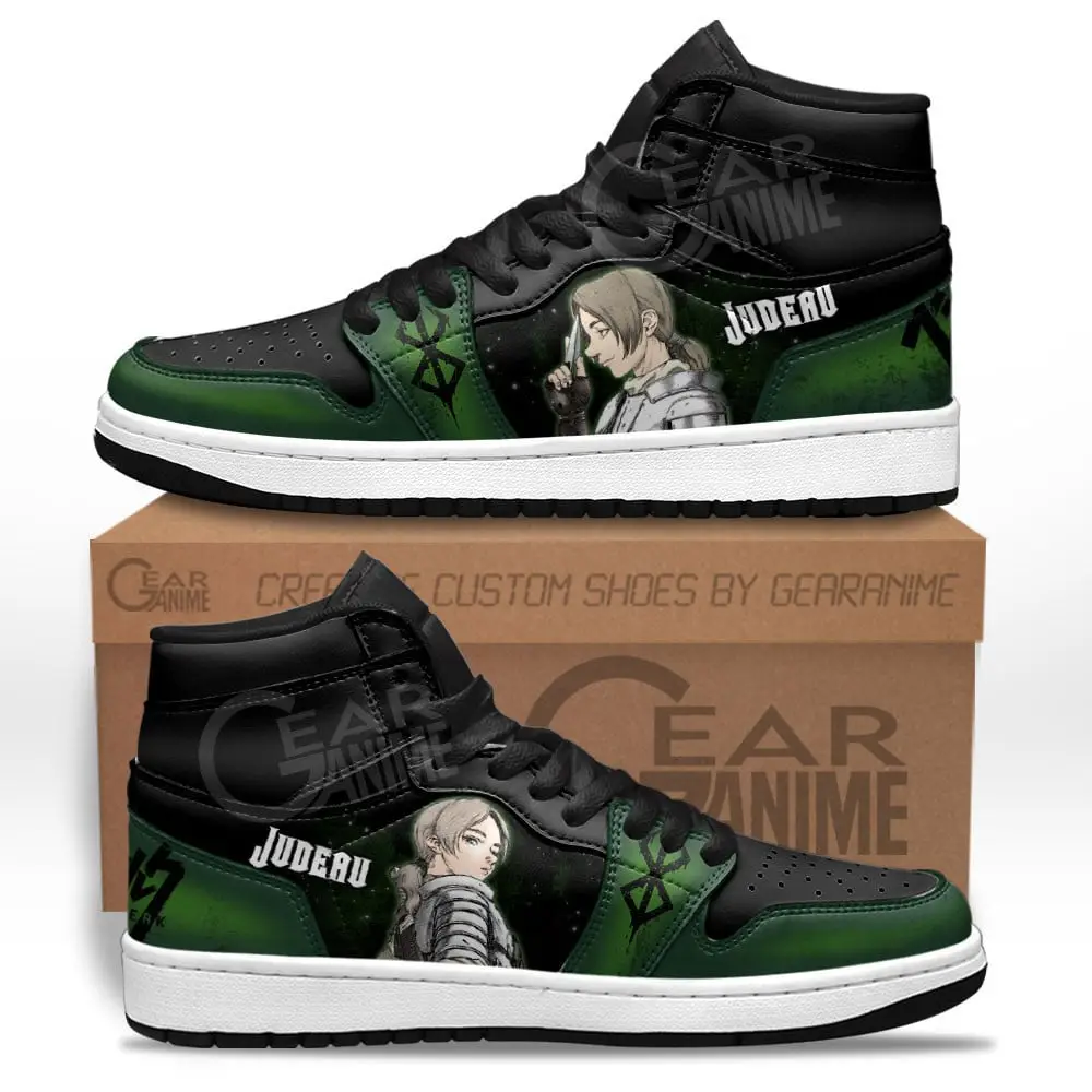 Air JD Hightop Shoes Judeau JD1s Sneakers Berserk Custom Anime Shoes For Fans