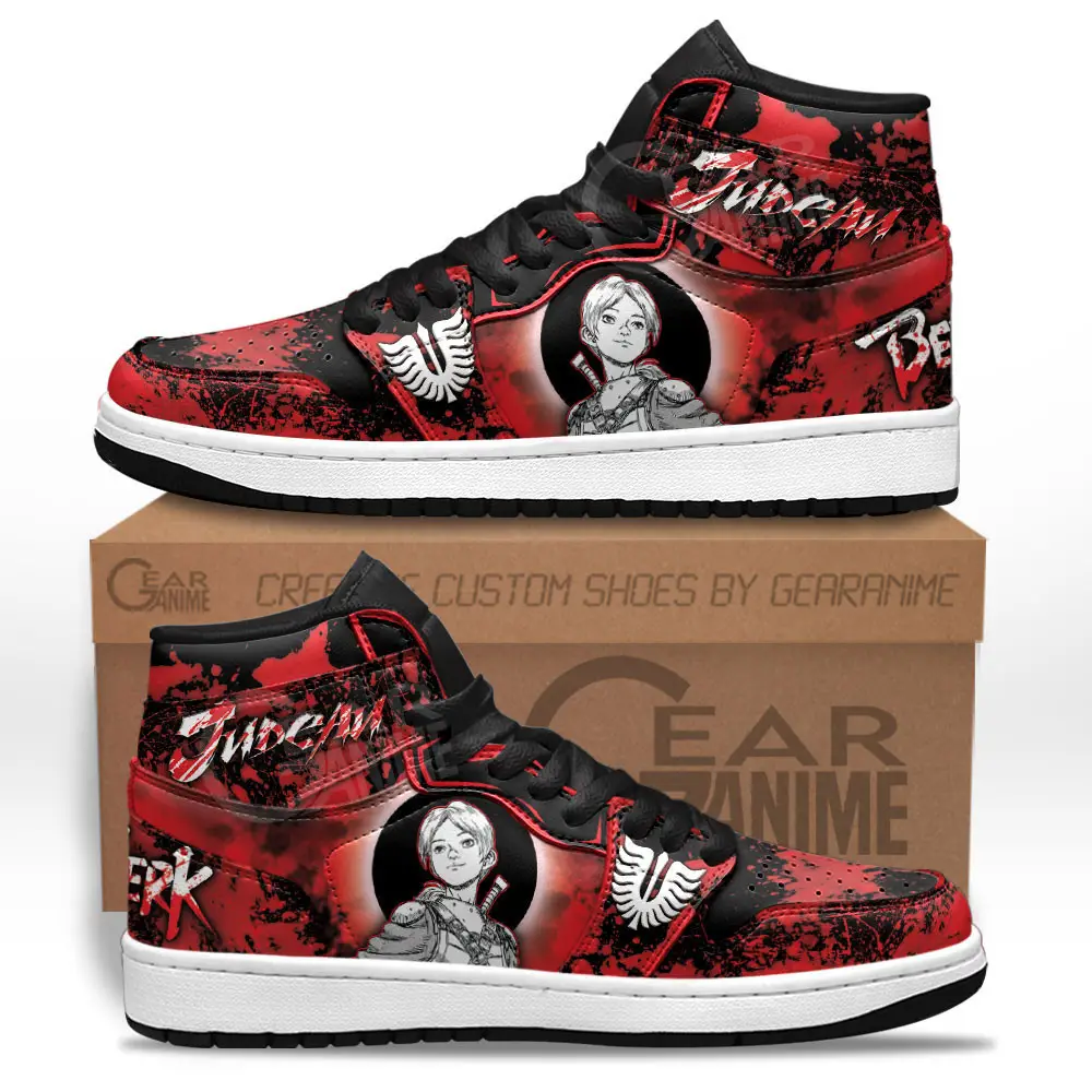 Air JD Hightop Shoes Judeau JD1s Sneakers Berserk Custom Anime Shoes Air JD Hightop Shoes Judeau JD1s Sneakers Berserk Custom Anime Shoes - Image 1