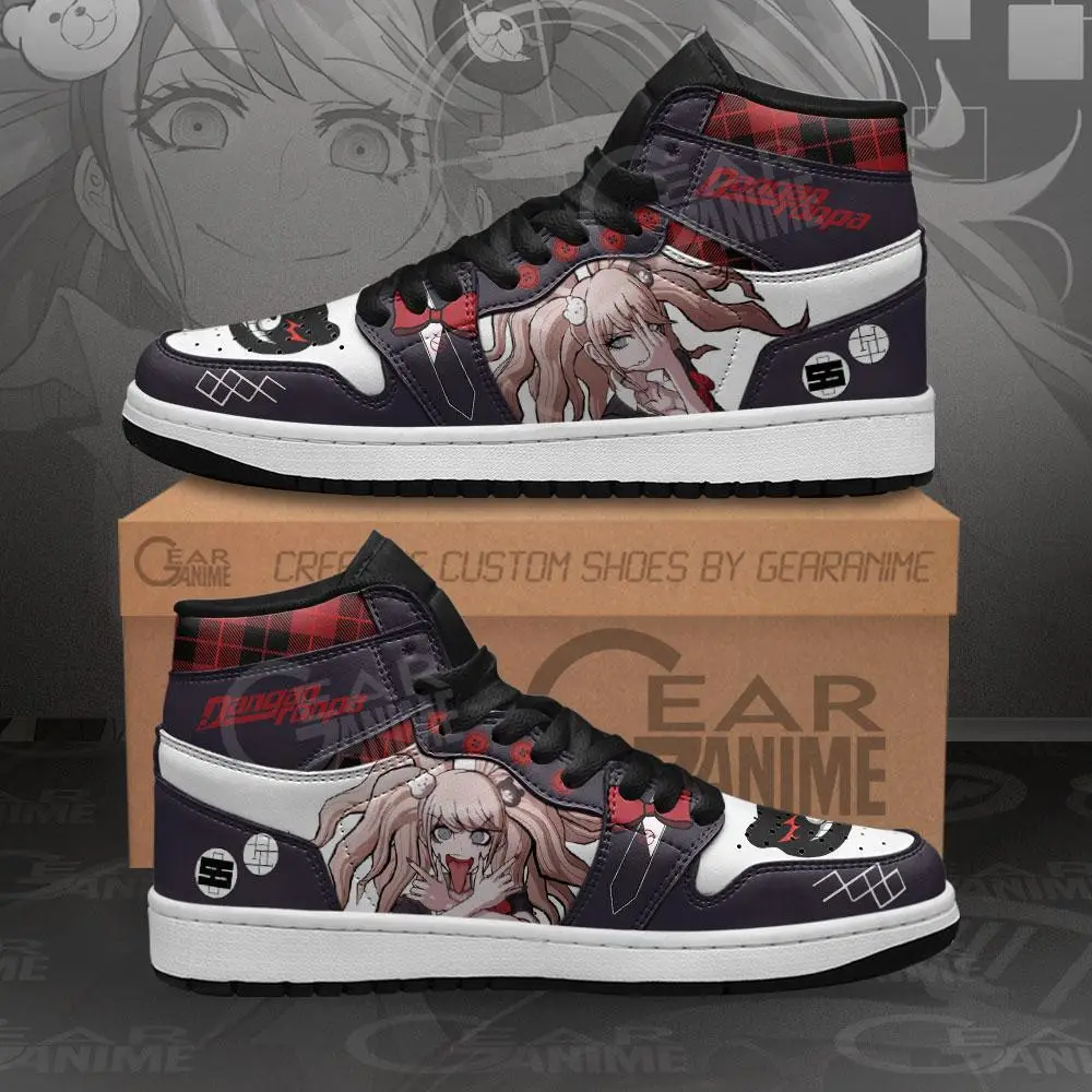 Air JD Hightop Shoes Junko Enoshima JD1s Sneakers Danganronpa Custom Anime Shoes