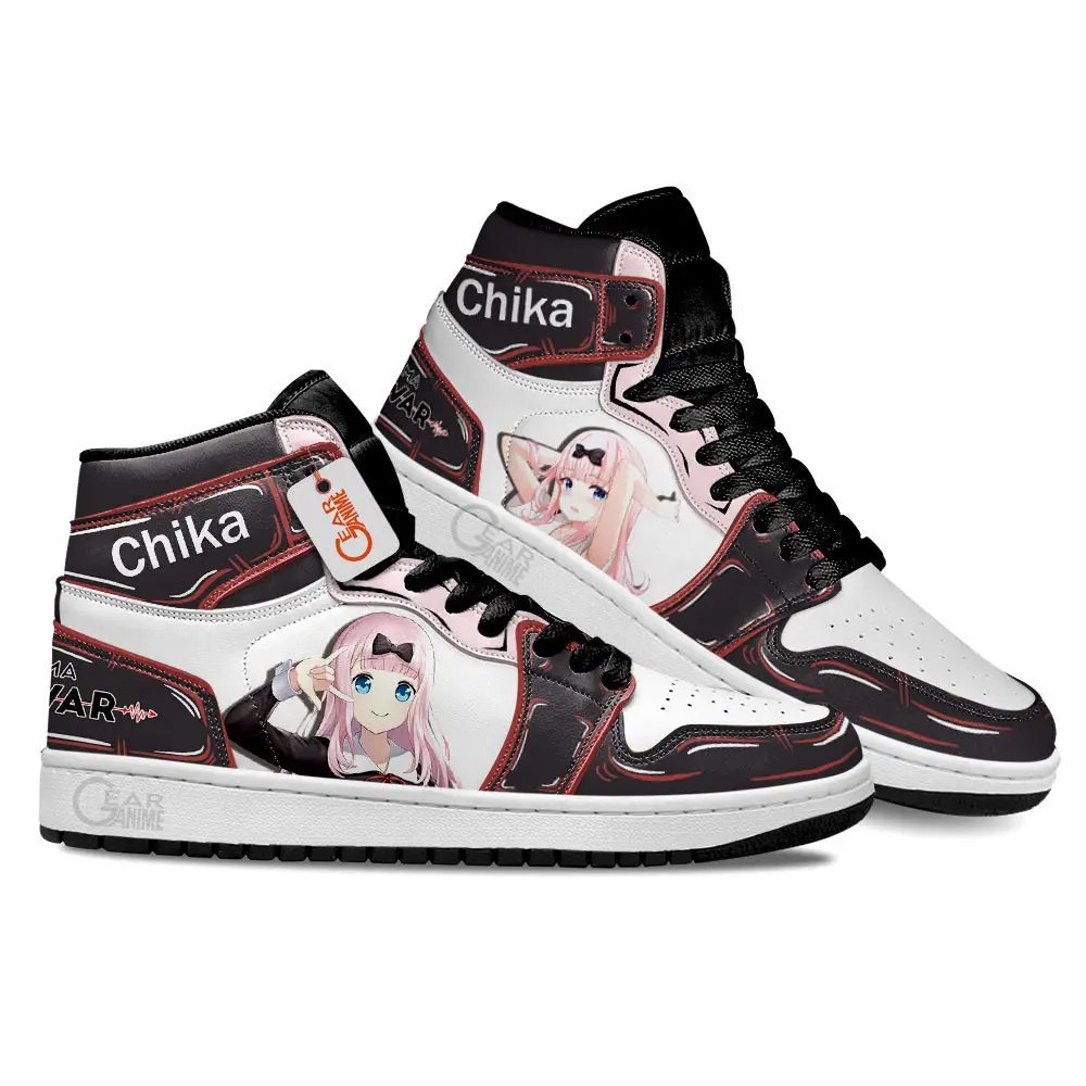 Air JD Hightop Shoes Kaguya-sama Love is War Chika Fujiwara Custom Anime Shoes MN0901
