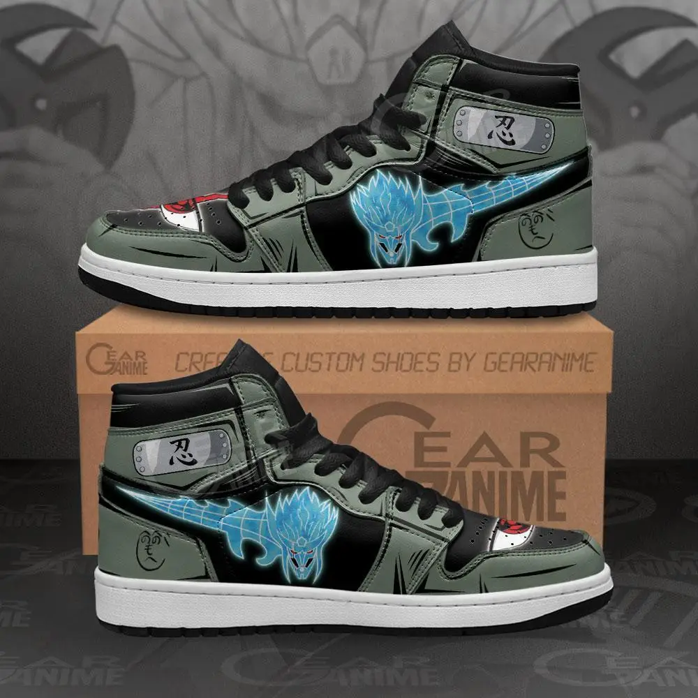 Air JD Hightop Shoes Kakashi Susanoo JD1s Sneakers Custom Anime Shoes